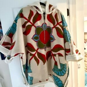 Free People hooded coat reversible